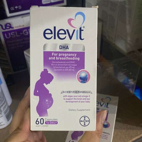 Elevit DHA For Pregnancy and Breastfeeding capsules 60 pack (60 days) Short Dated