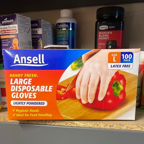 Ansell Glove Handy Fresh Disposable 100s Large
