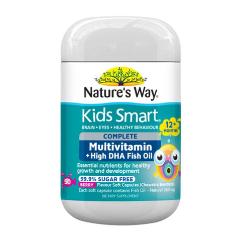 Nature's Way Kids Smart Complete Multivitamin + Fish Oil Capsules 50 short dated May 2021