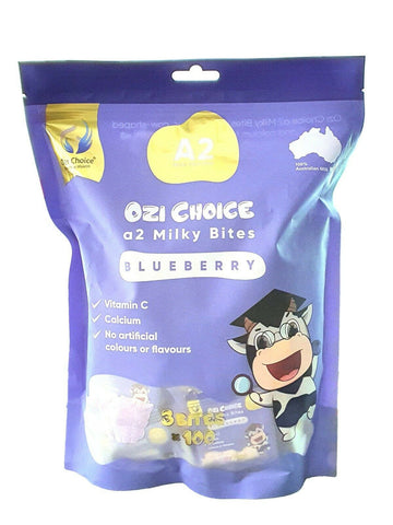 OZI CHOICE A2 VIT C/CA MILKY BITES VANILLA/BLUEBERRY 100X3