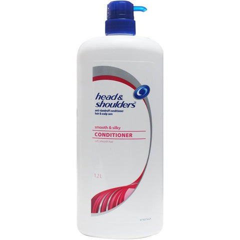 HEAD & SHOULDERS SMOOTH AND SILKY 2 IN 1 SHAMPOO+CONDITIONER 1.2L
