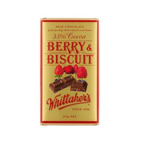 whittakerswhittakers chocolate block berry & biscuit250g