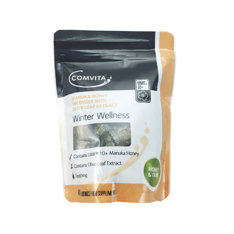 COMVITA Manuka Honey Lozenges Olive Leaf Extract 40 Pack