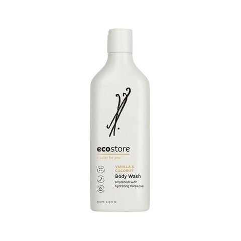 ecostore body wash vanilla & coconut 400mL