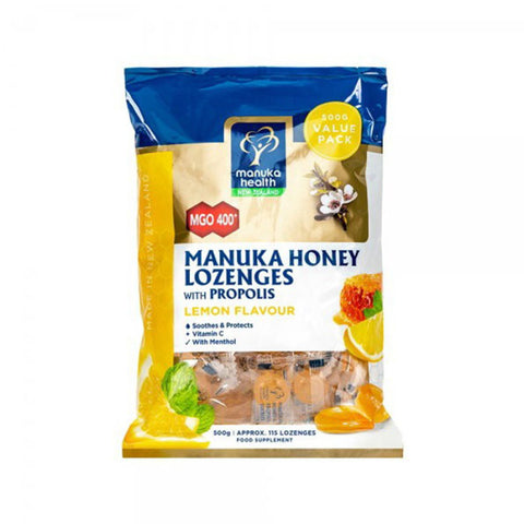 ManukaHealth Mgo 400+ Lemon&Menthol with propolis(500g)